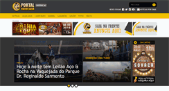 Desktop Screenshot of portalvaquejada.com.br