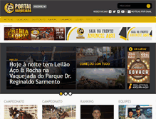 Tablet Screenshot of portalvaquejada.com.br